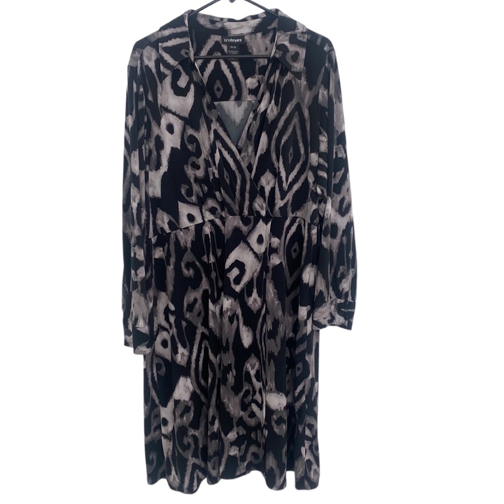 Lane & Bryant Surplice Longsleeved Wrap Dress